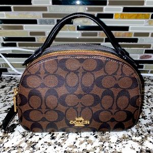 New Coach top handle handbag